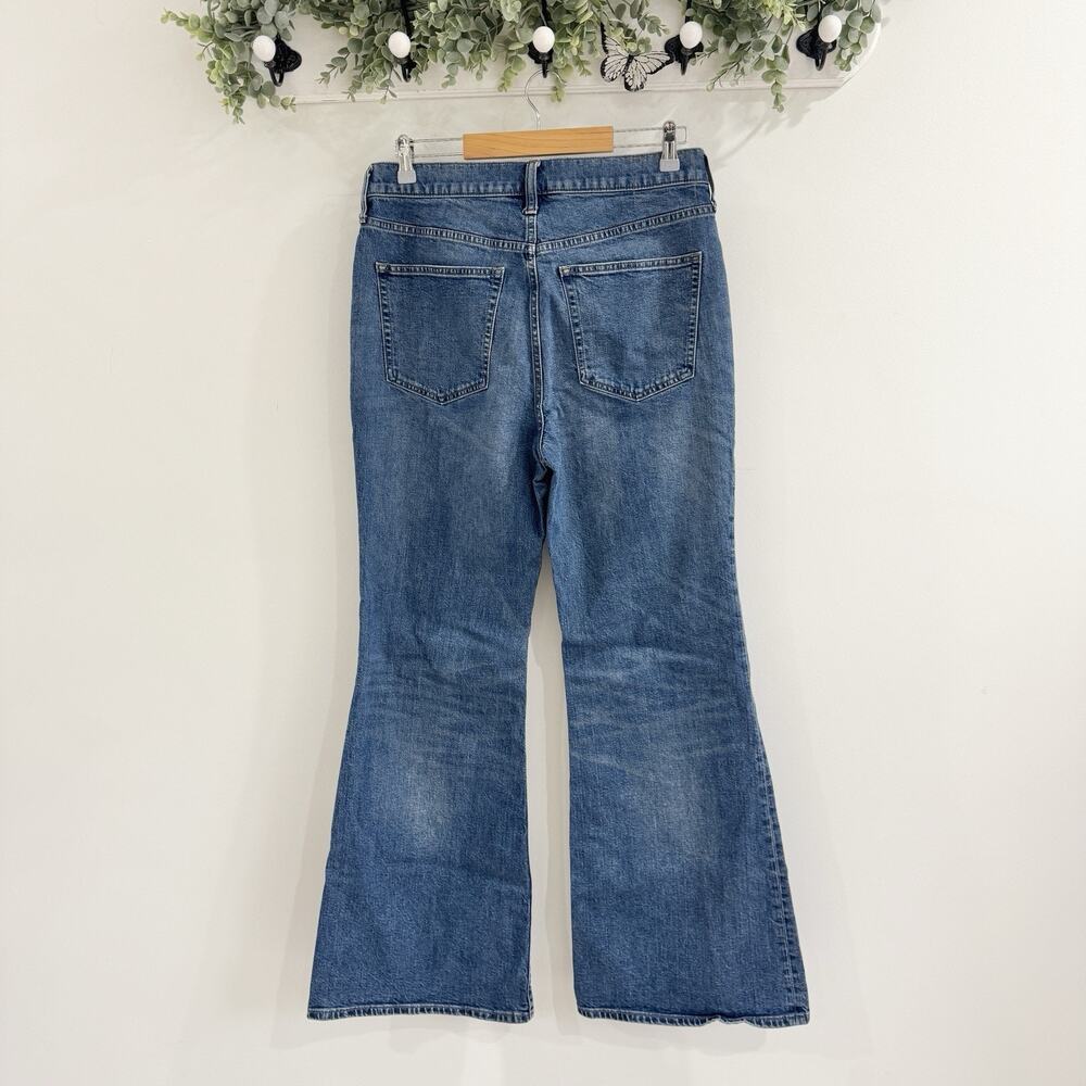 J. Crew Flare High Rise Semi Stretch Jeans Size 30 HO 25 KD - Picture 4 of 4